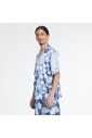chemise-bleue-en-viscose-avec-parapluie
