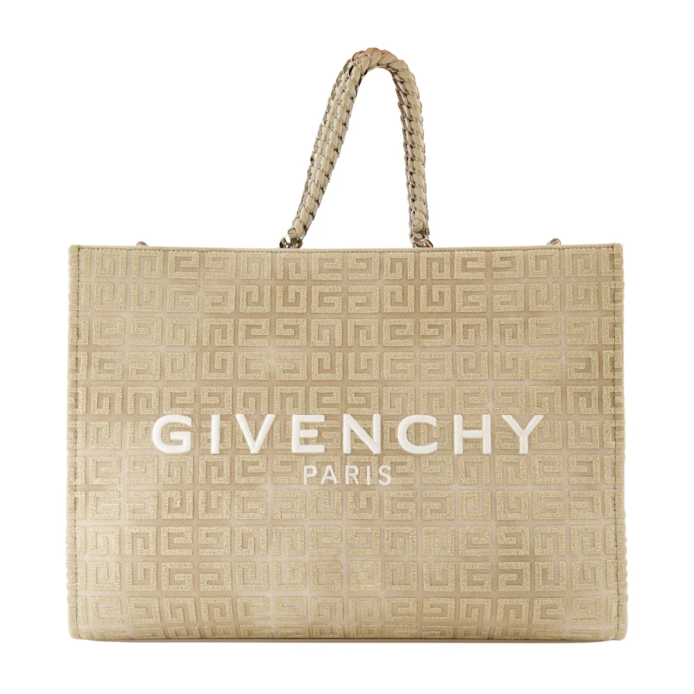 Givenchy Chique Tote Bag met Geborduurd Logo Yellow Dames