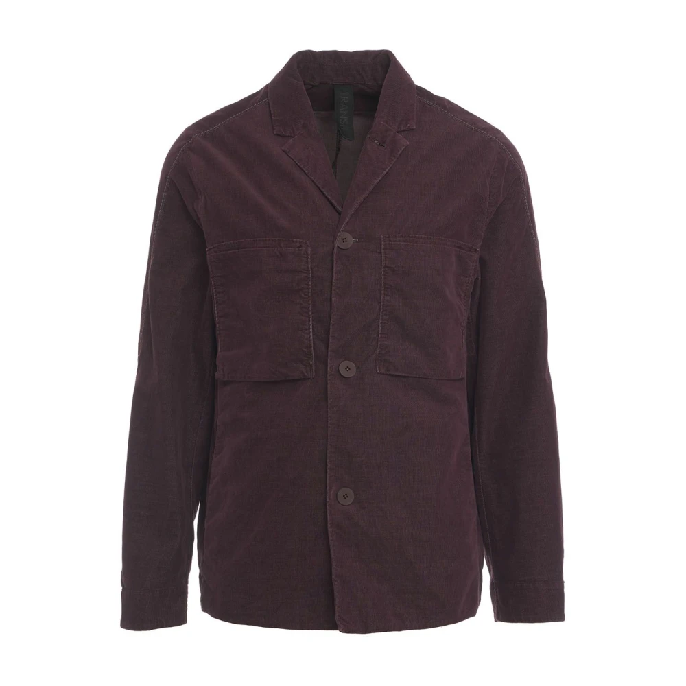 Transit Paarse Pinstripe Katoen Blend Jas Purple Heren