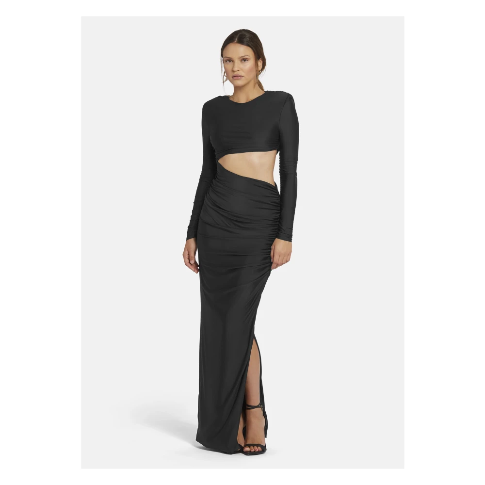 Nicowa Maxi-jurk met Cut-Out Design Black Dames