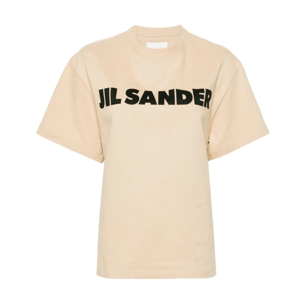 Jil Sander T-shirt met logo Beige Dames