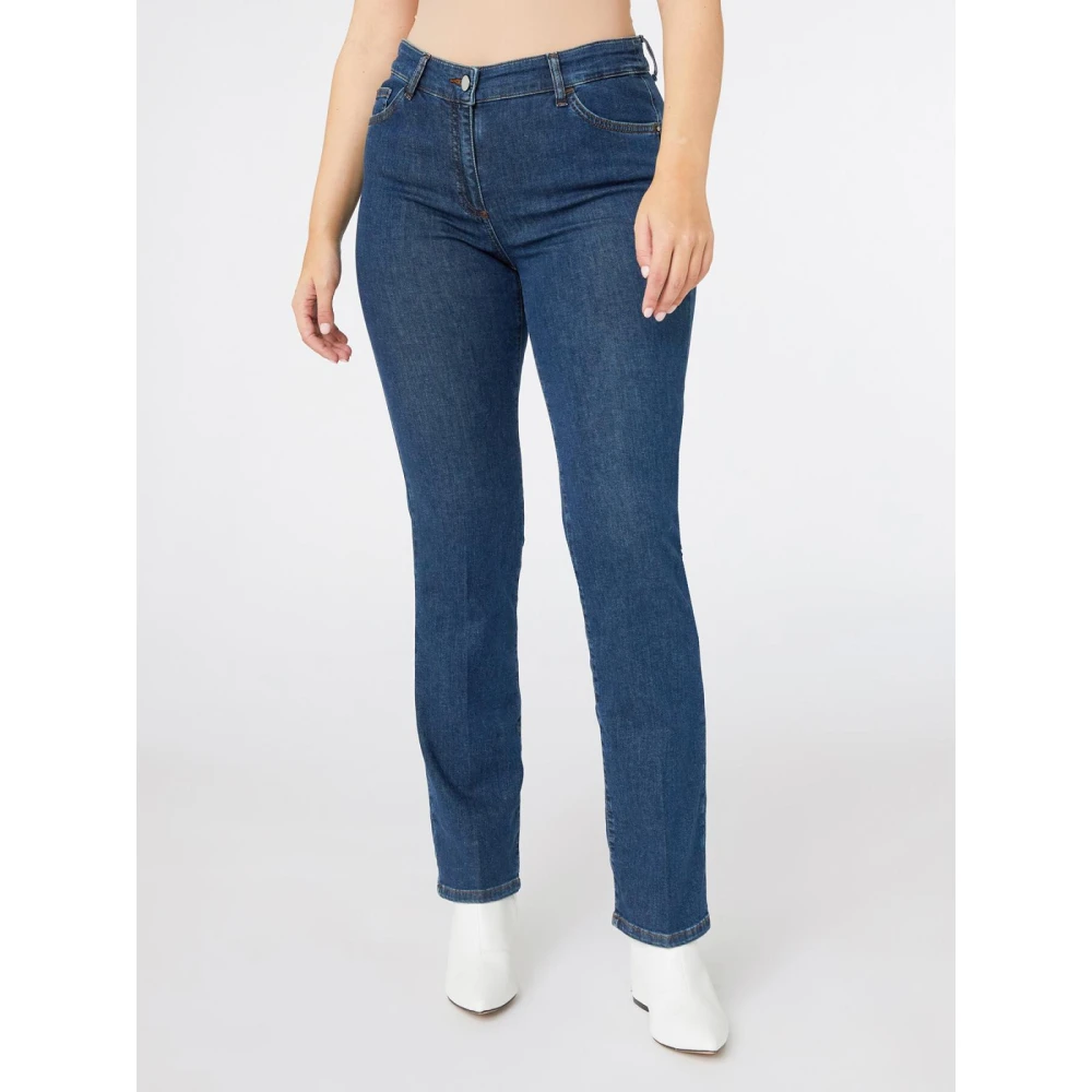 Elena Mirò Stijlvolle Denim Jeans Blue Dames
