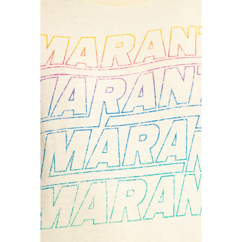 Isabel Marant Étoile Ziliani T-shirt Beige Dames
