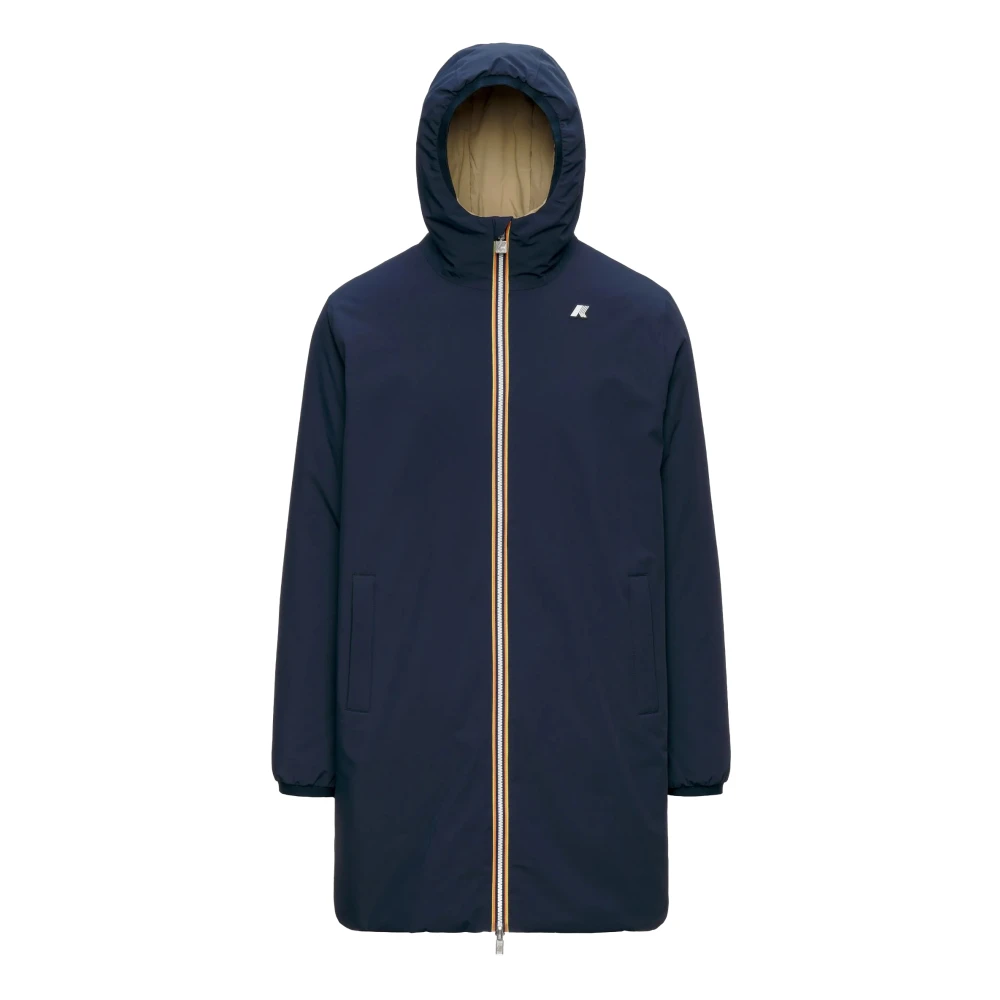 K-Way D0v Giubbino Jacob St Warm Double Blue Depth - Beige Khaki - Immagine 4