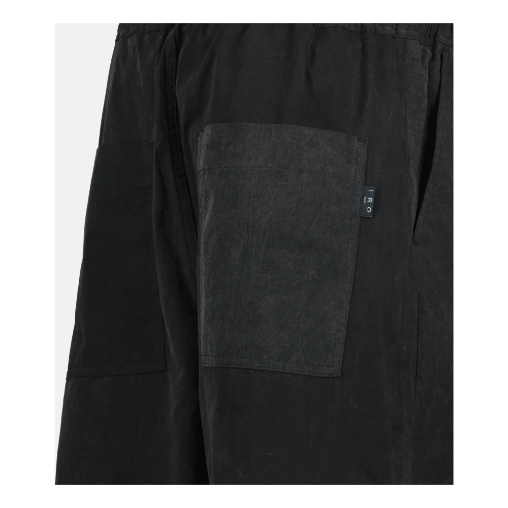 IRO Zwarte Katoenen Shorts Maxe Collectie 2025 Black Heren