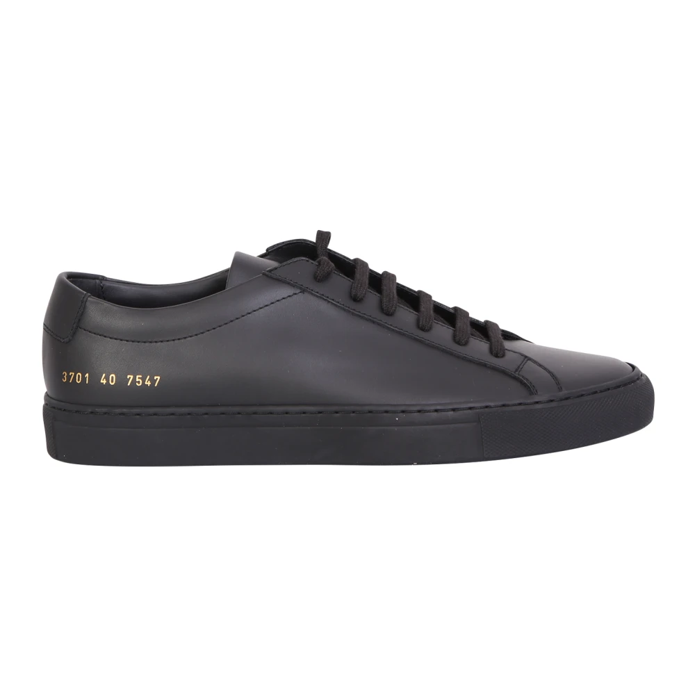 Common Projects Leather Achilles Sneakers Dames Schoenen Zwart