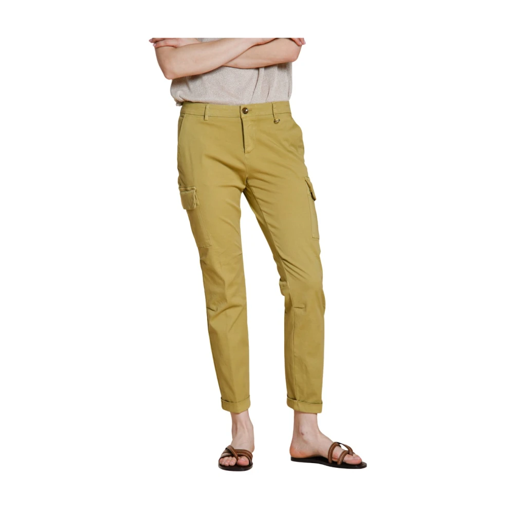 Mason's Vrouw Groente Broeken Dames, Groen, 2XL, Katoen, Chile City Cargo Broek