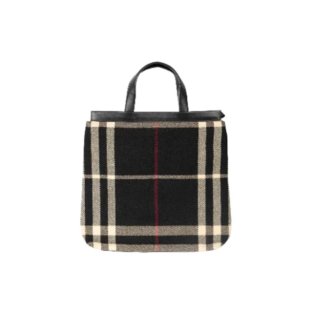 Burberry Vintage Pre-owned Leather handbags Black Dames