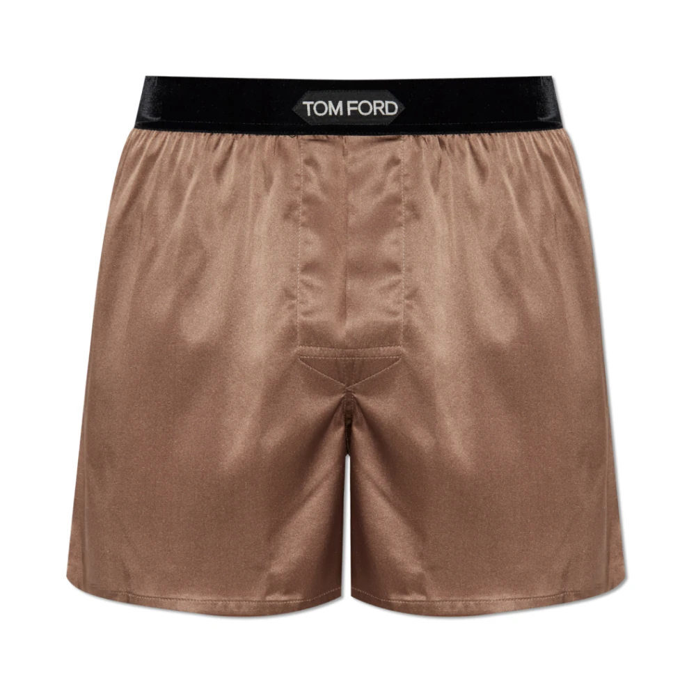 Tom Ford Herr Brun Underkläder S, Silk Boxer Shorts
