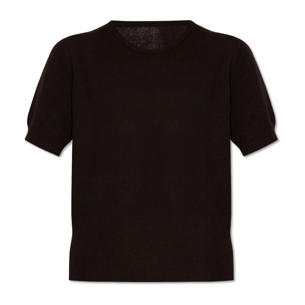 Maison Margiela Zwarte Gebreide Wollen Trui Black Dames