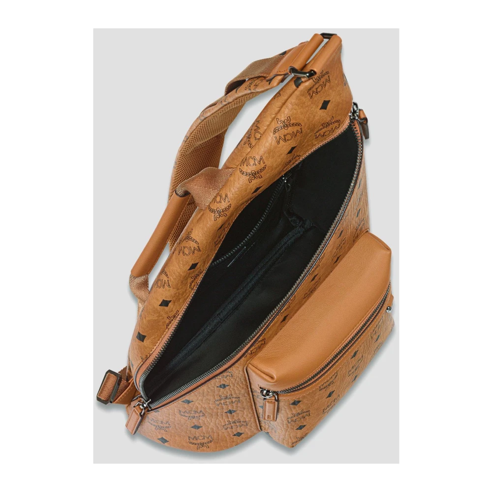 MCM Aren Sling-Bag in Visetos Brown Unisex