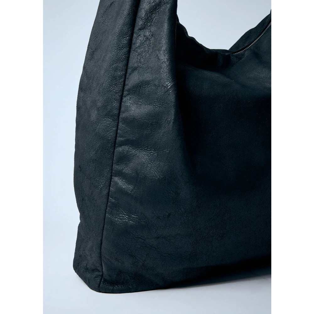 Rick Owens Suède Schoudertas Black Heren