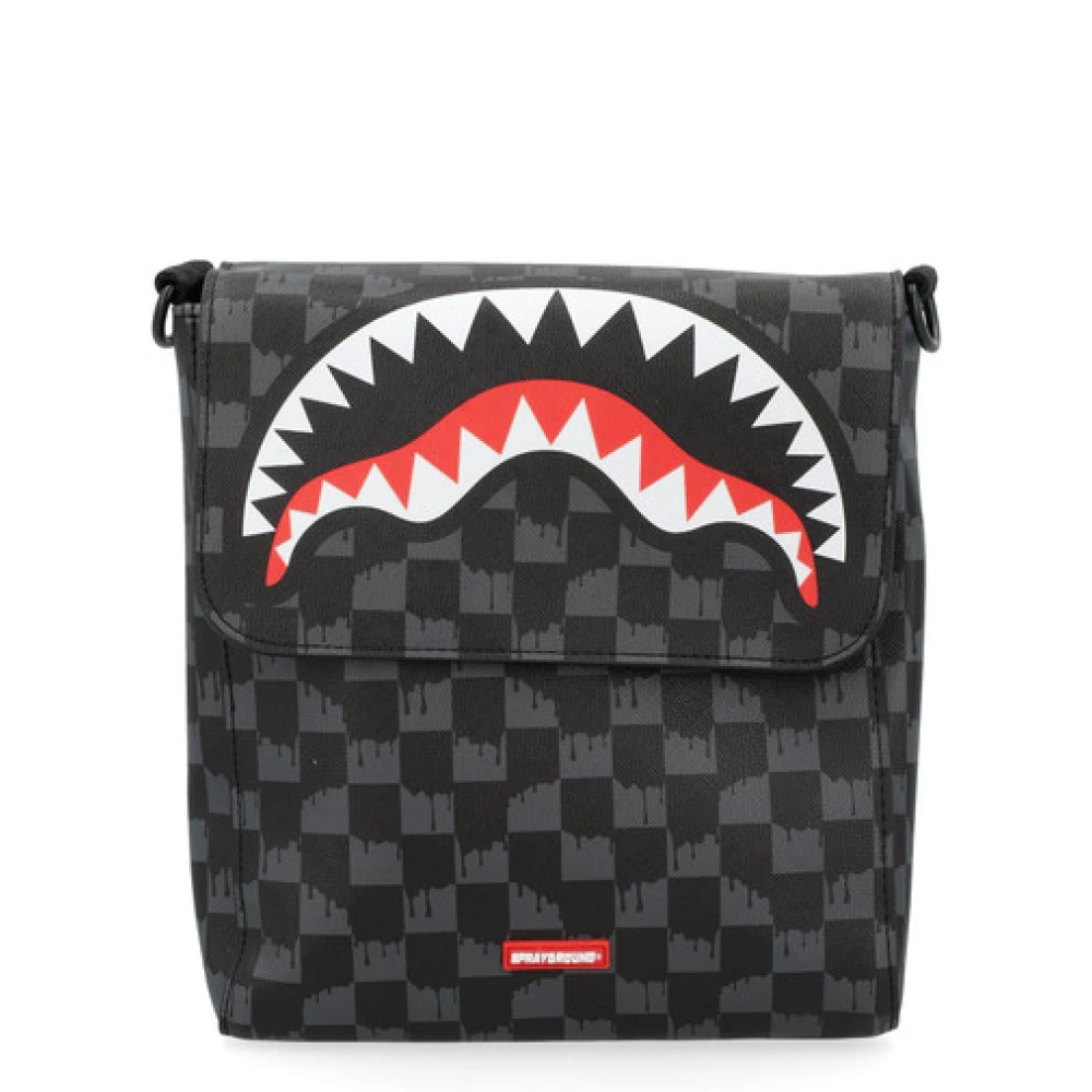 Sprayground Haai Messenger Tas Black Heren