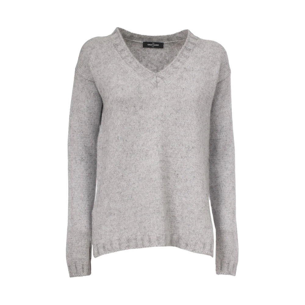 Gran Sasso Dames Pure Cashmere Trui Gray Dames