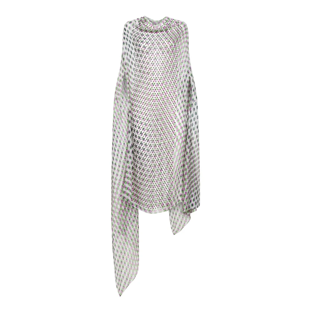 Dries Van Noten Donna Beige - Printed Silk Dress - Dresses - S