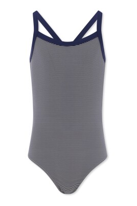 blue-striped-square-neckline-swimsuit