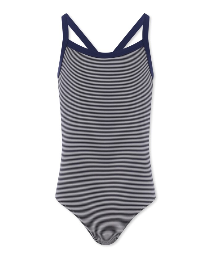blauw-gestreept-vierkante-hals-badpak