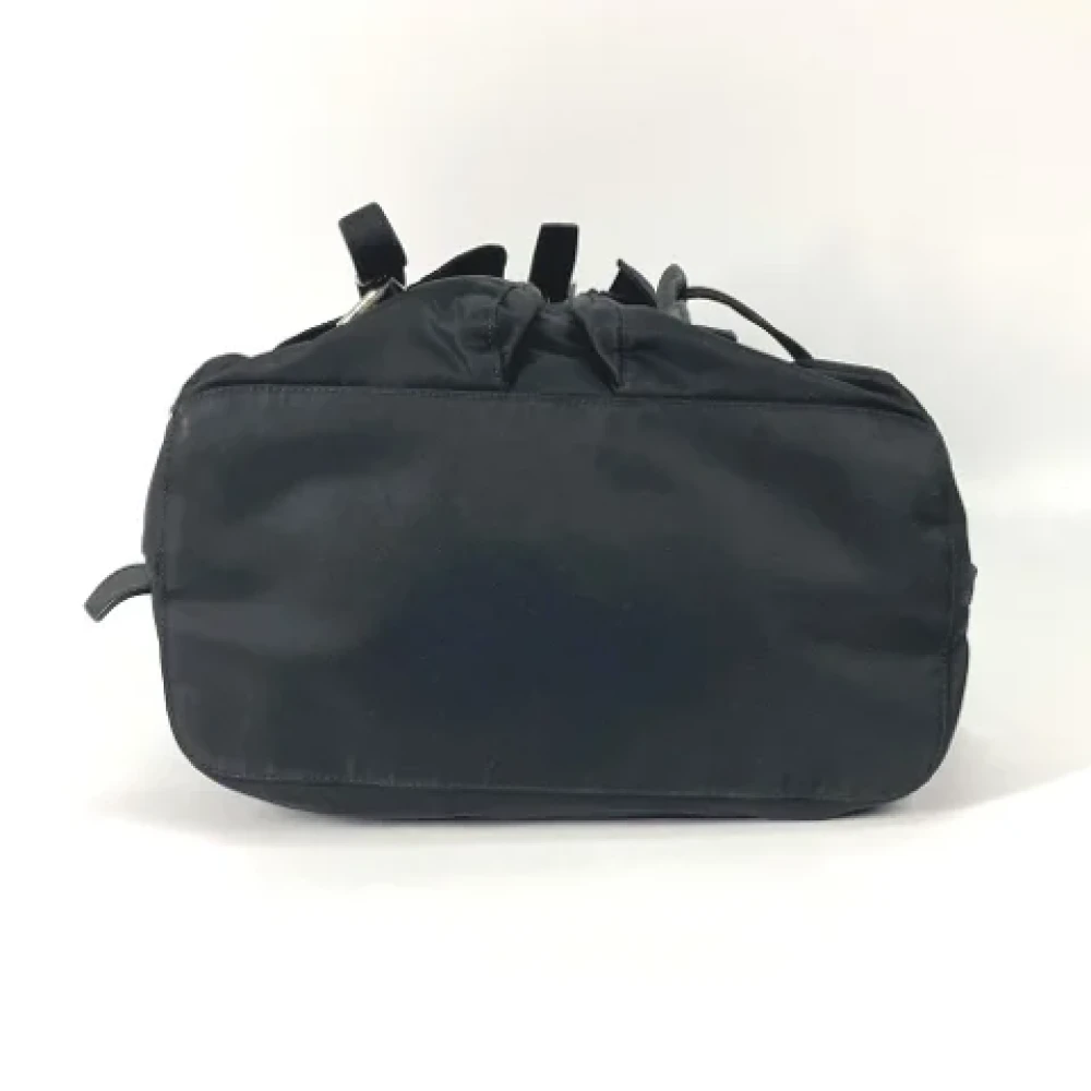 Prada Vintage Pre-owned Fabric shoulder-bags Black Dames