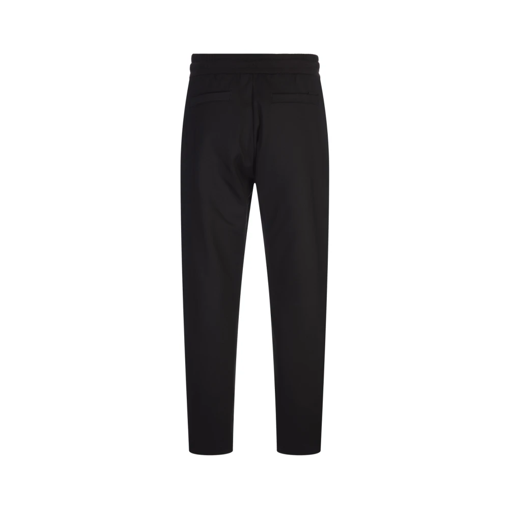Hugo Boss Zwarte Stretch Katoenmix Joggers Black Heren
