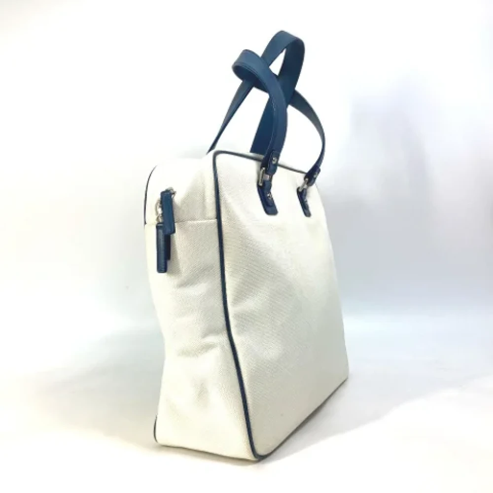 Chanel Vintage Pre-owned Canvas totes White Dames
