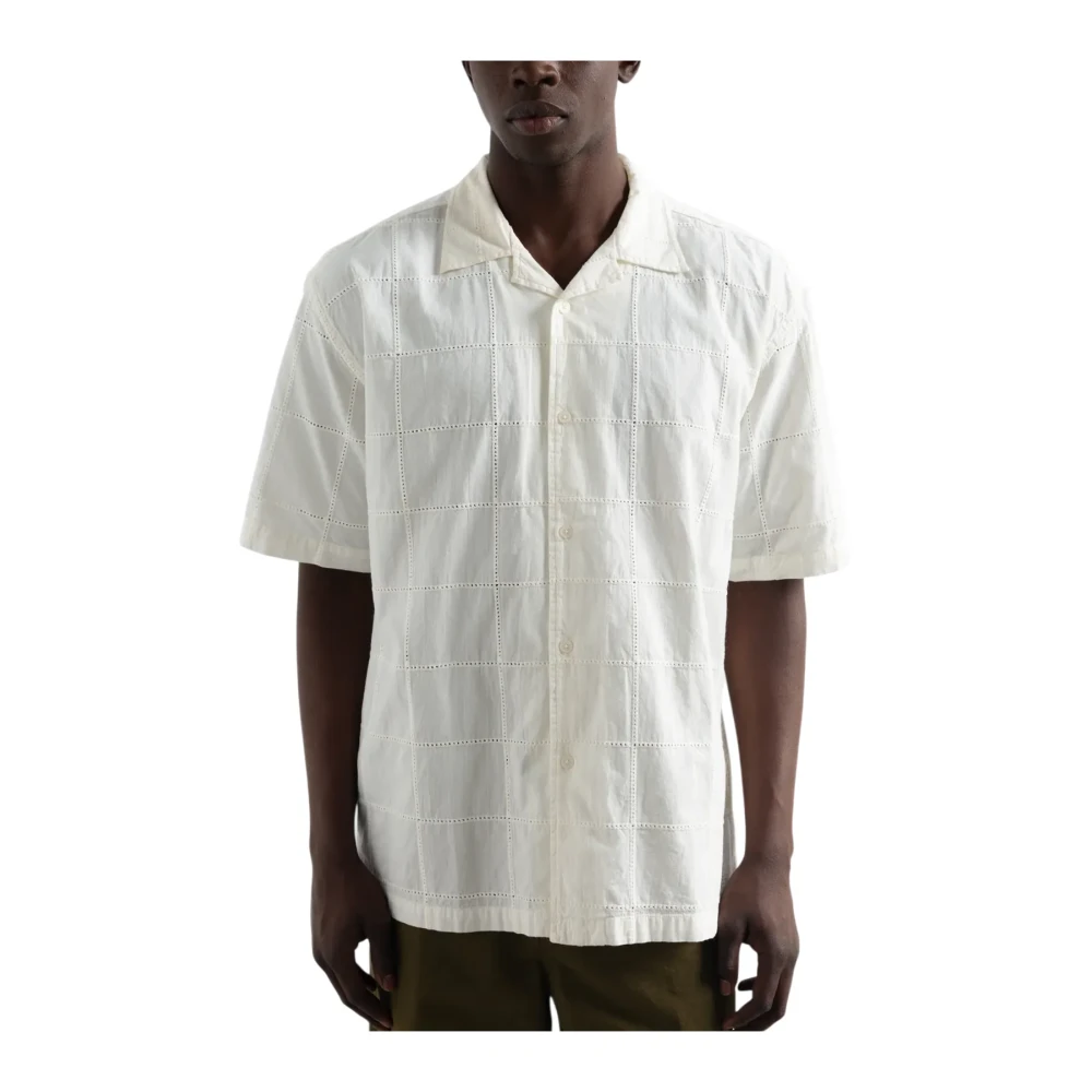 Edmmond Studios Men's White Freedom Short Sleeve - Short Sleeve Shirts - M - Shirts