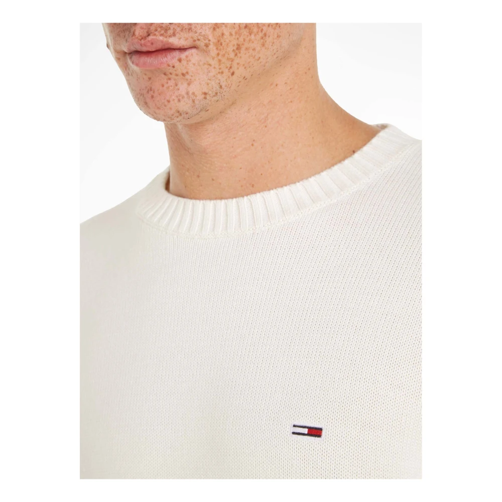 Tommy Jeans Essential Slim Sweater White Heren