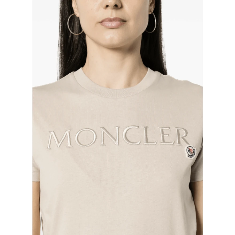 Moncler T-Shirts Beige Dames