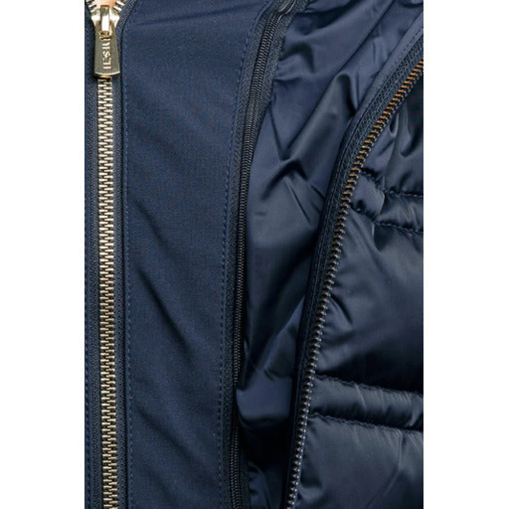 YES ZEE Blauwe Technische Jas met Capuchon Blue Dames