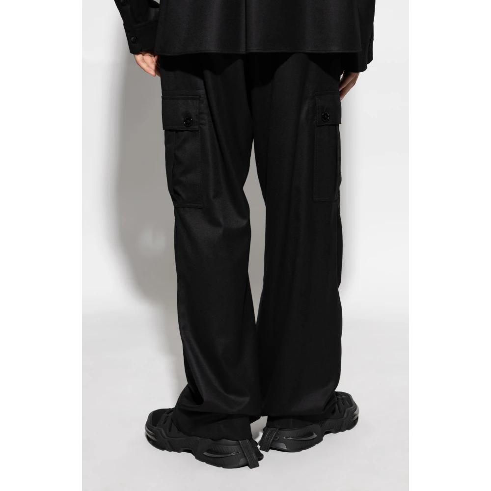 Dolce & Gabbana Wollen broek Black Heren