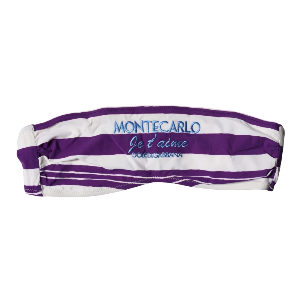 Dolce & Gabbana Bandeau Top - Female - Bikinis - Multicolor - Xs - Swimwear