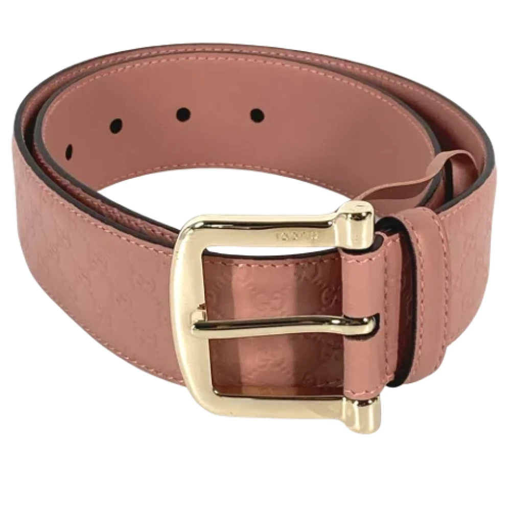 Gucci Vintage Pre-owned Leather belts Pink Dames