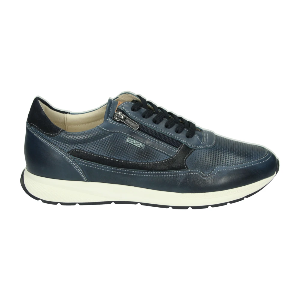 Pikolinos Casual Blauwe Leren Schoenen Heren Schoenen