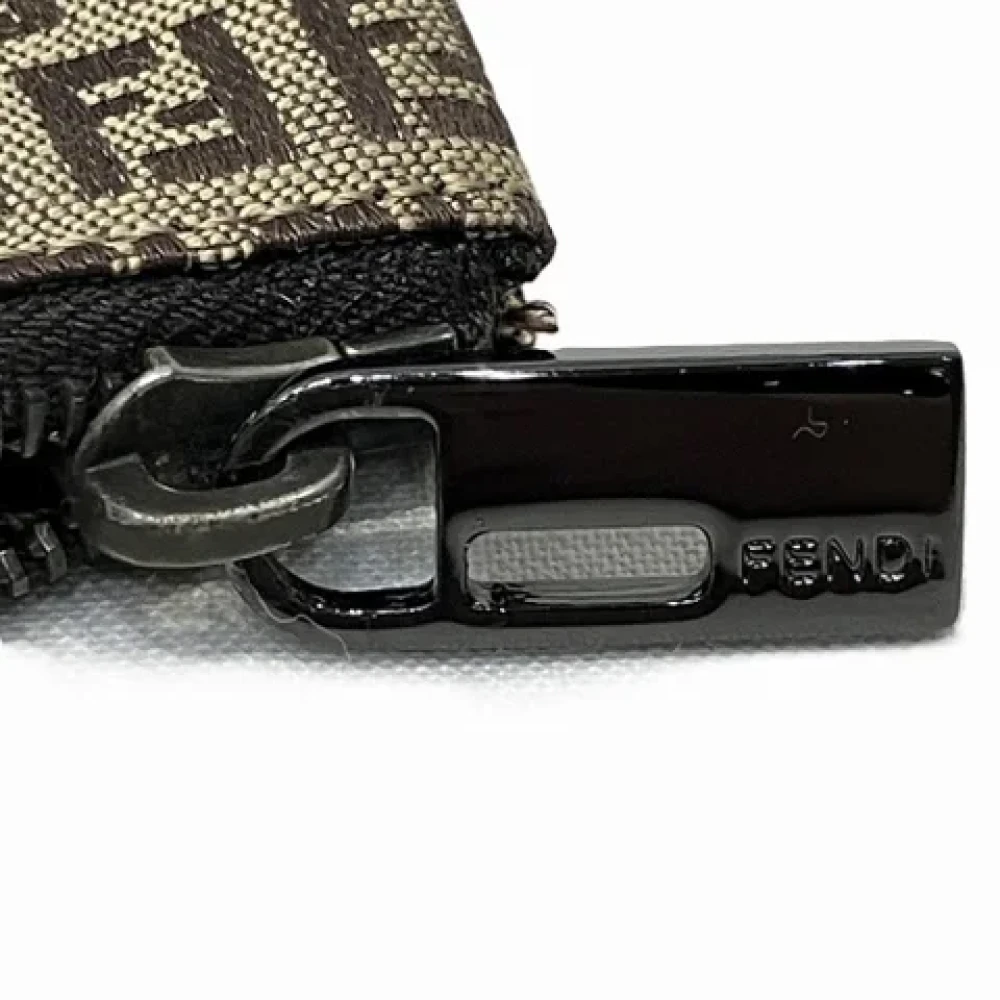 Fendi Vintage Pre-owned Canvas wallets Brown Dames