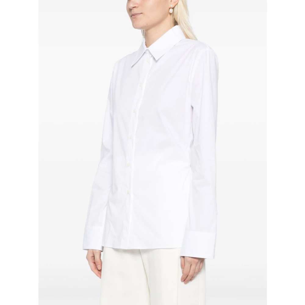 Jacquemus Witte Blouse Met Uitsnijding Elegante Stijl White Dames