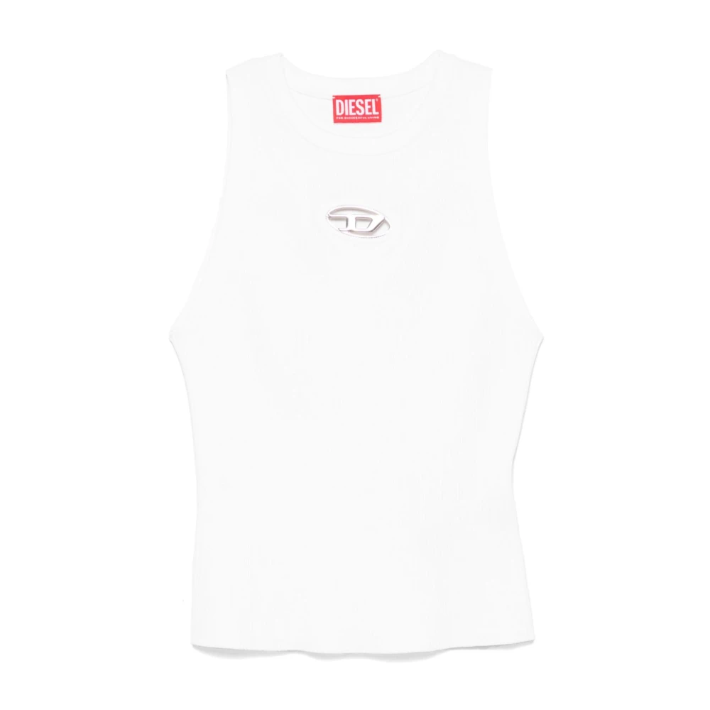 Diesel Witte Topkleding voor Vrouwen Ss25 White Dames