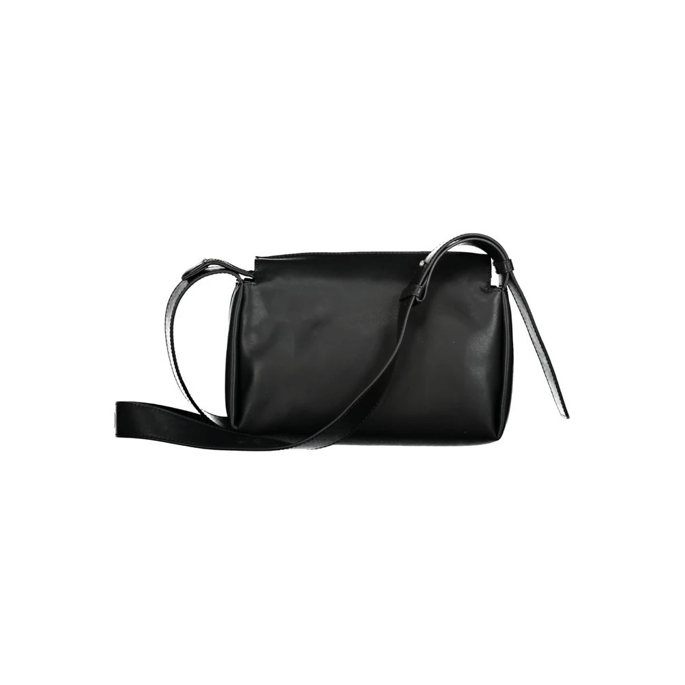 Calvin Klein Zwarte Polyester Schoudertas met Logo Black Dames
