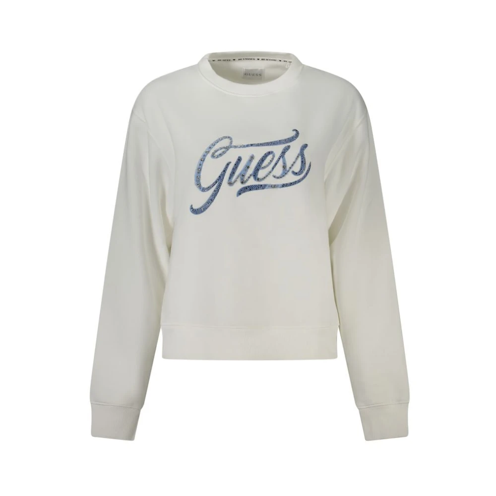 Guess Katoenen Pullover Sweater White Dames