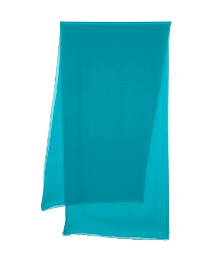echarpe-verte-en-mousseline-de-soie-rectangulaire