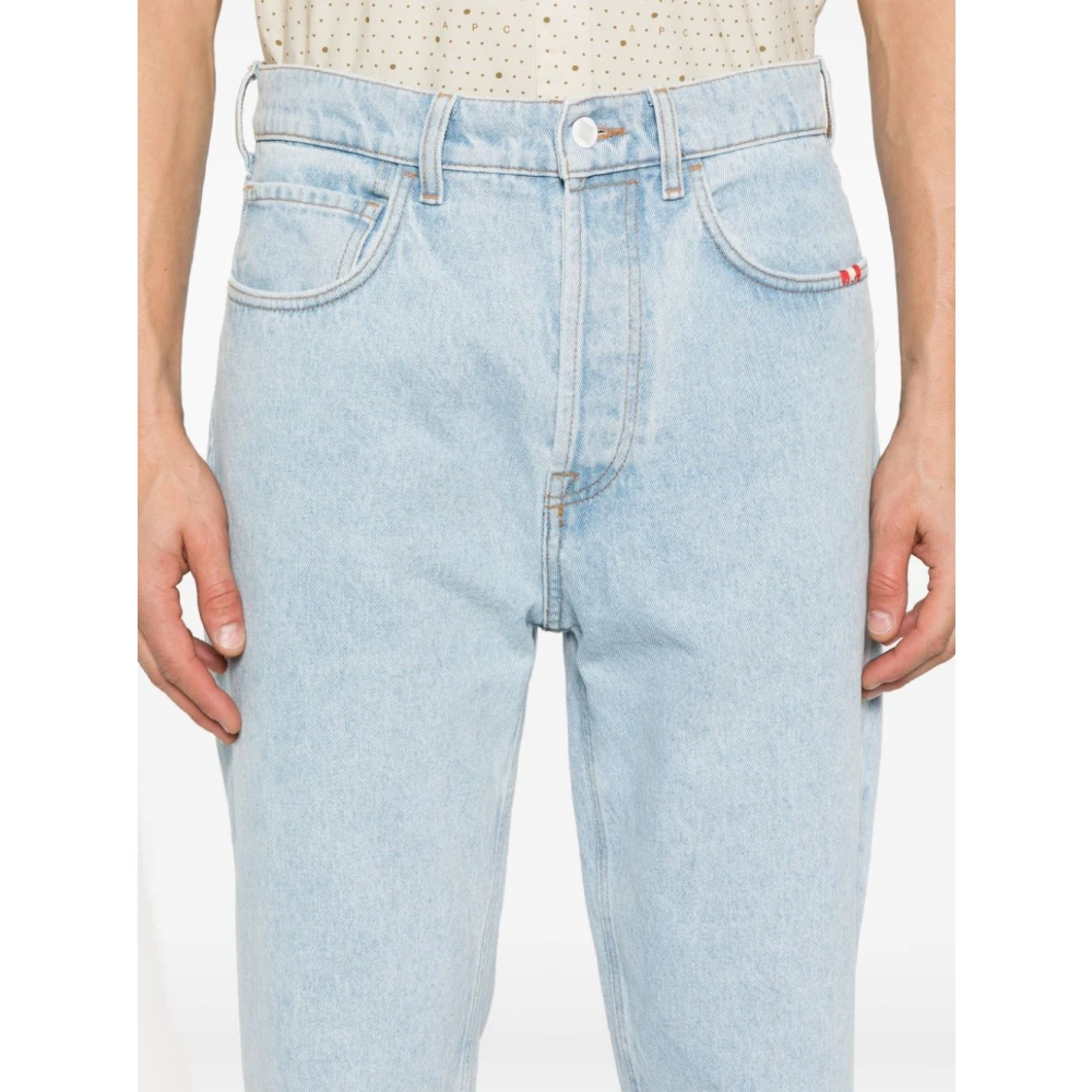 Amish Jeremiah Lichtblauwe Denim Jeans Blue Heren