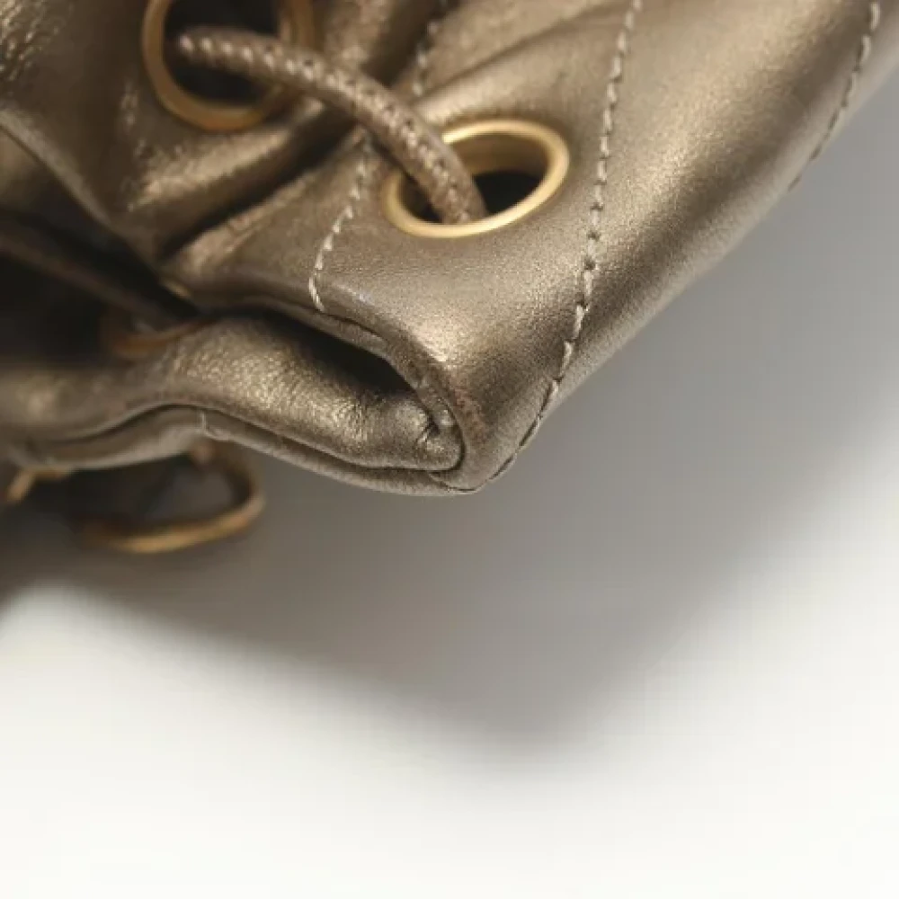 Chanel Vintage Pre-owned Leather chanel-bags Brown Dames