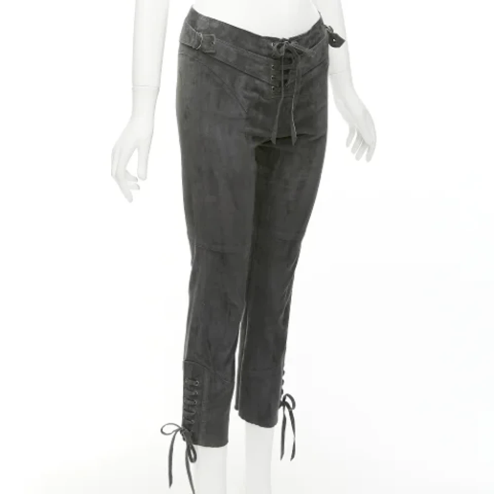 Isabel Marant Pre-owned Suede bottoms Gray Dames