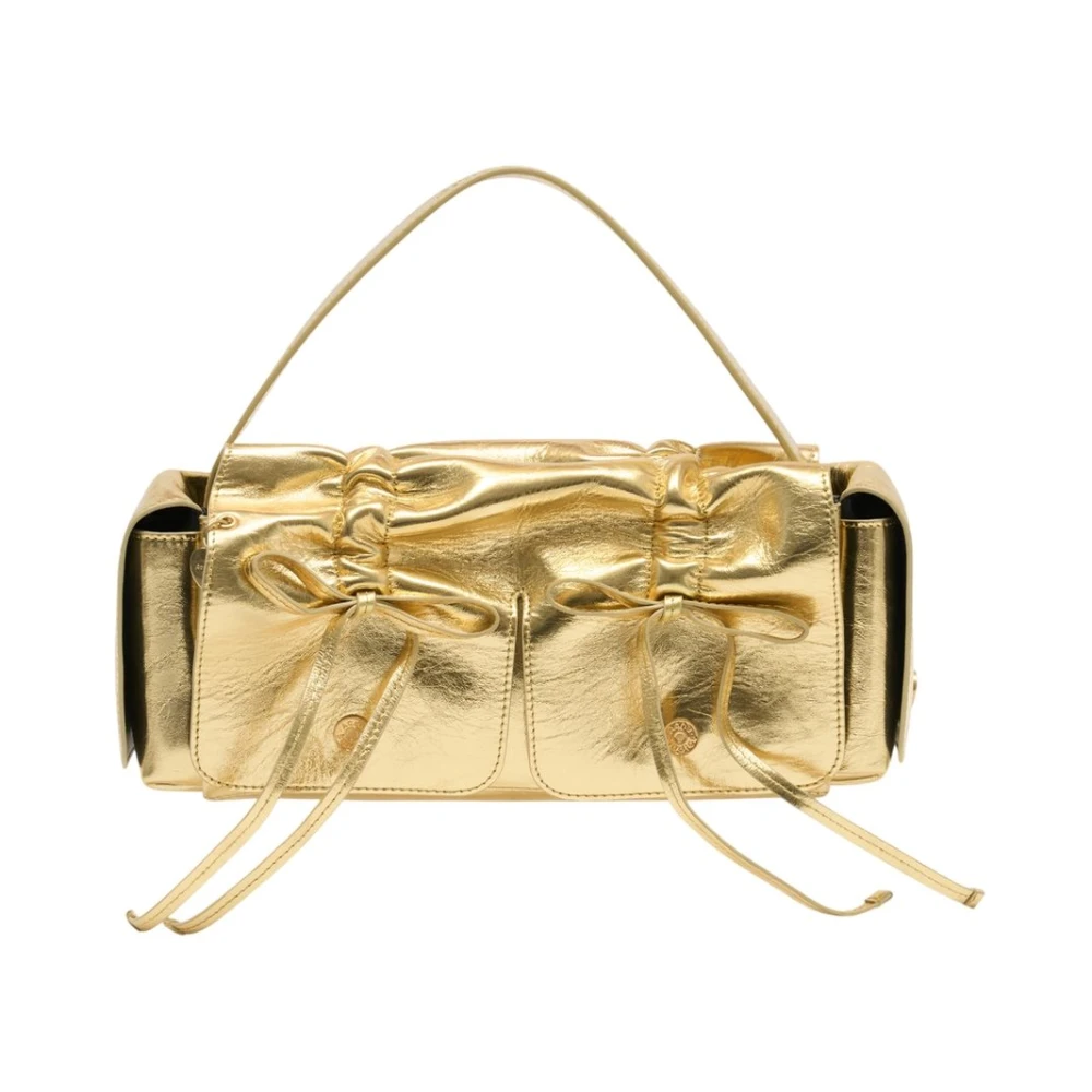 Acne Studios Women's Yellow Multipocket Lux Shoulder Bag - Handbags - One Size - Bags