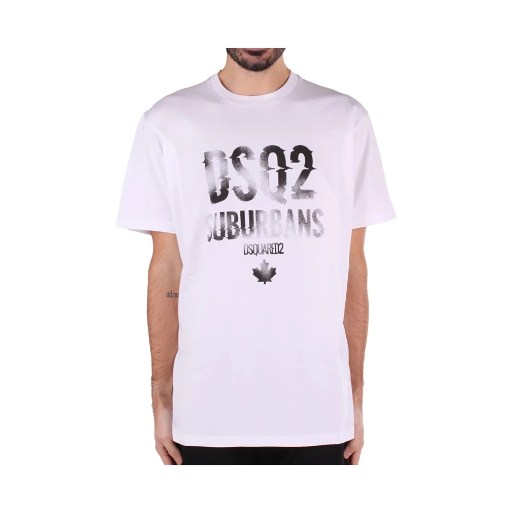 Dsquared2 Stijlvol T-shirt voor mannen White Heren