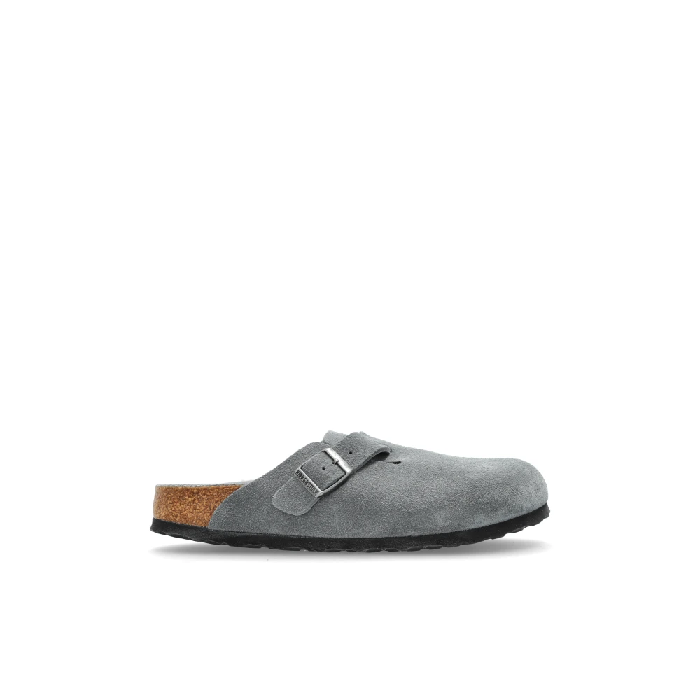 Birkenstock Women's Gray Mules, 4 Uk, Boston Bs Slides