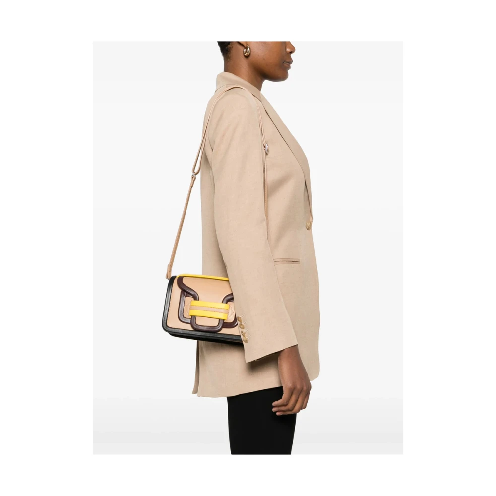 Pierre Hardy Beige Magnetische Schoudertas Multicolor Dames