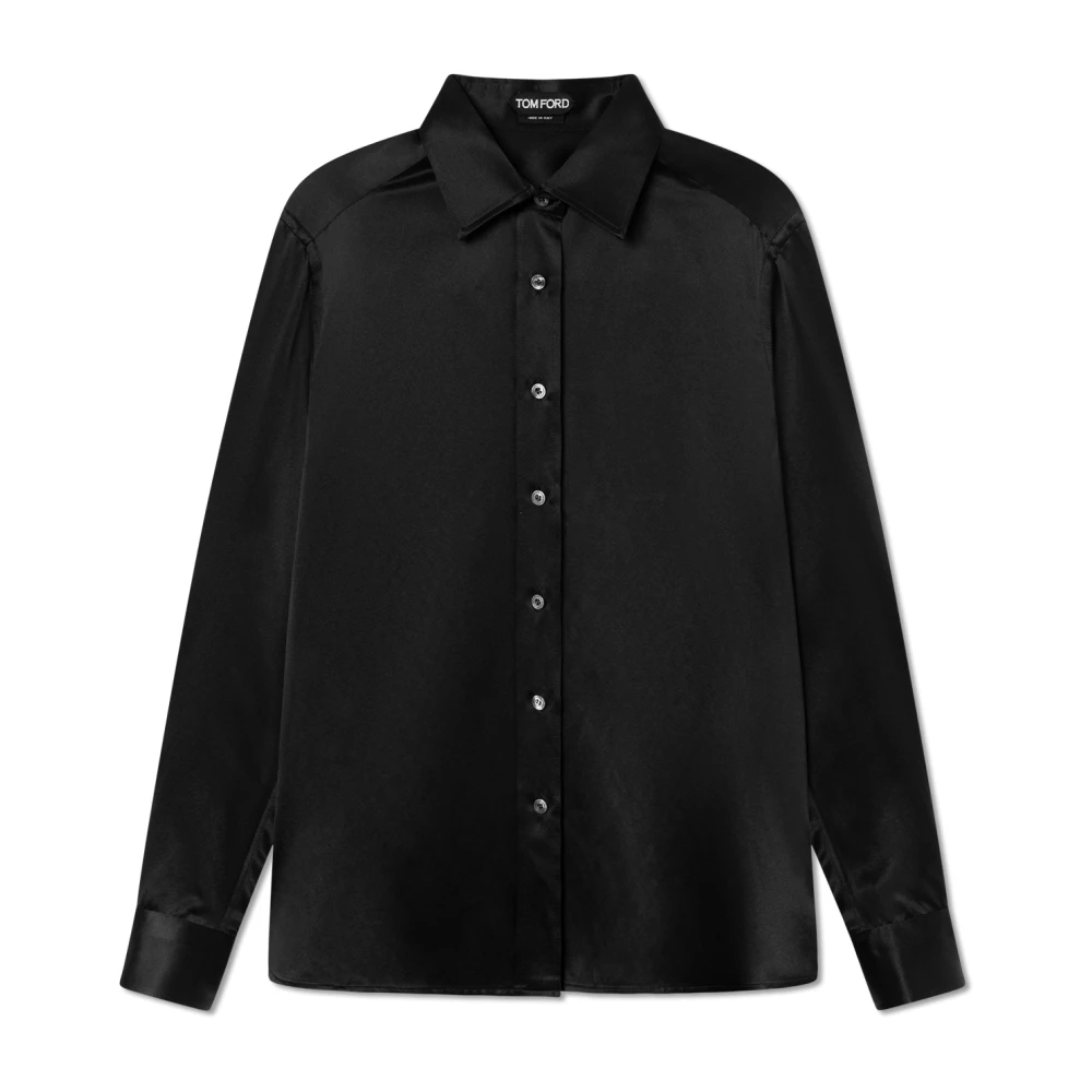 Tom Ford Zijden shirt Black Dames