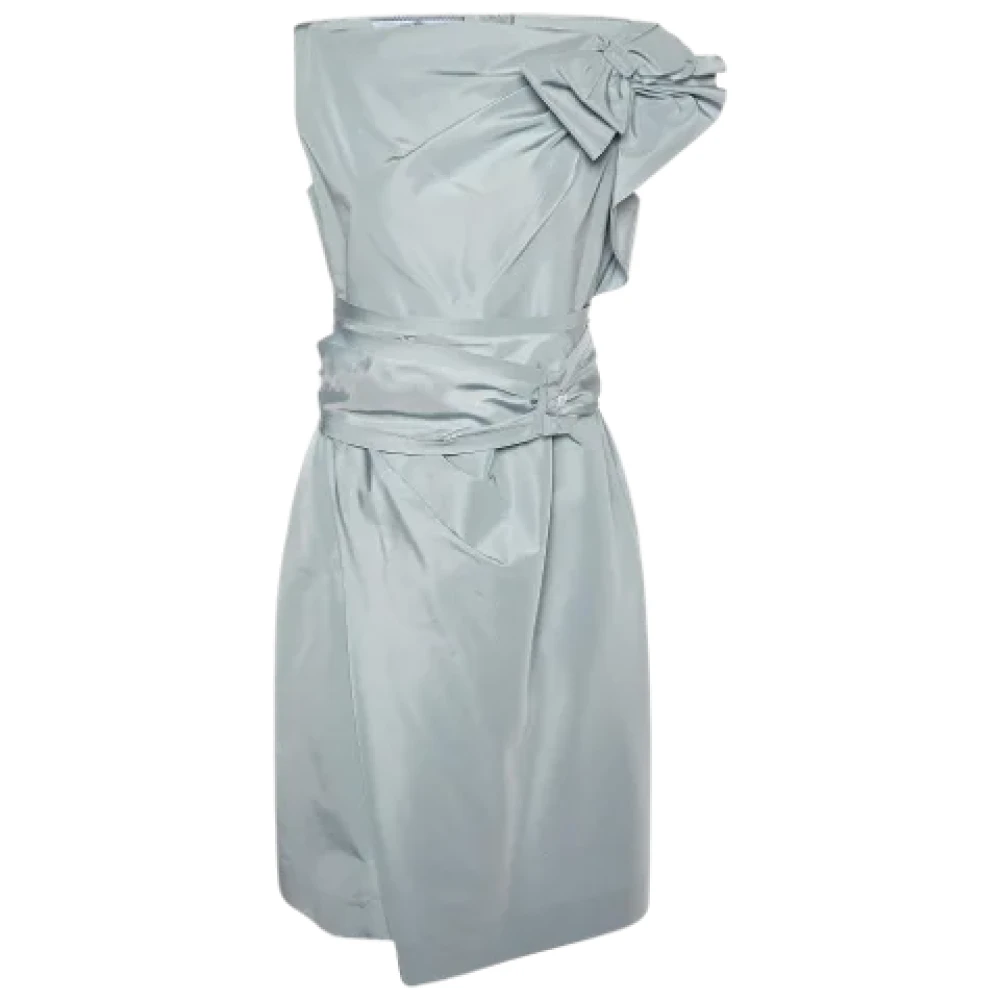 Prada Vintage Pre-owned Fabric dresses Gray Dames
