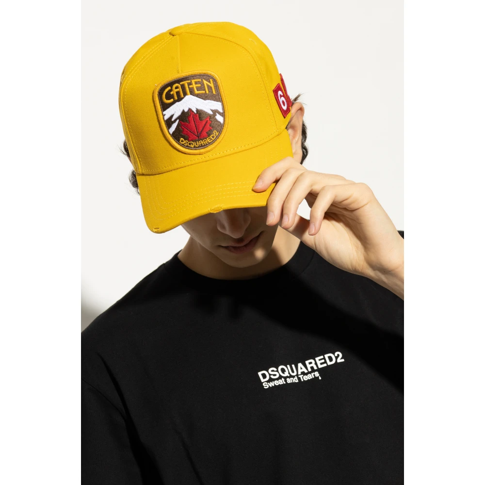 Dsquared2 Baseball Cap Yellow Heren