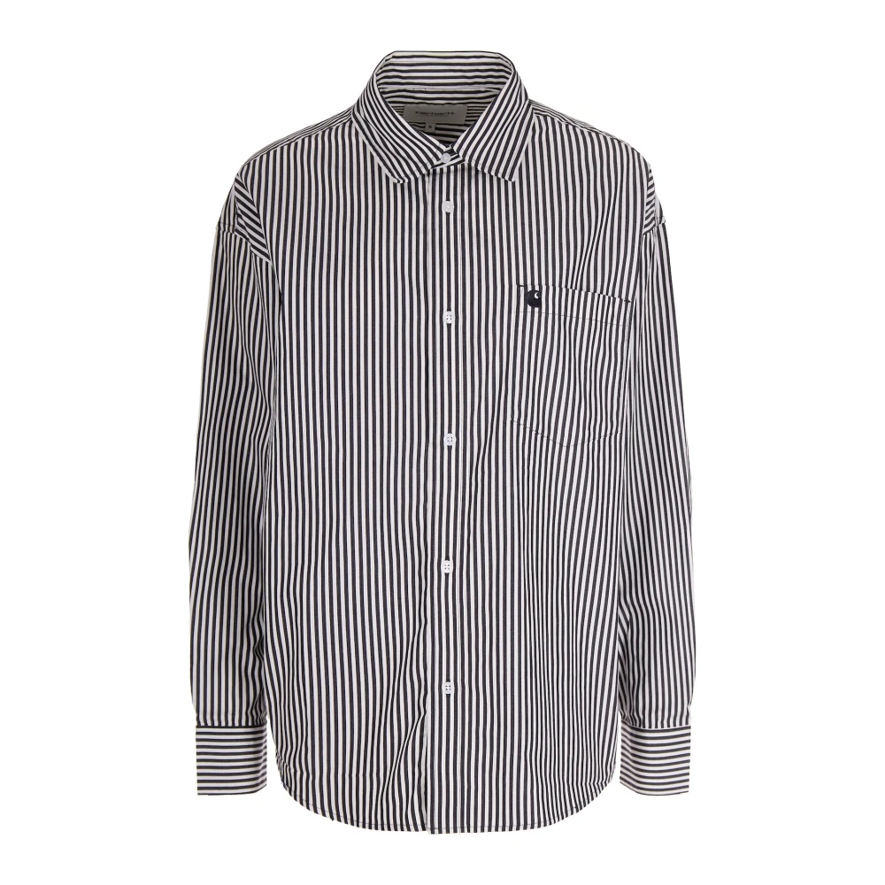 Carhartt Wip Black Daldry Stripe Shirt - Female - Casual Shirts - Xs - Shirts