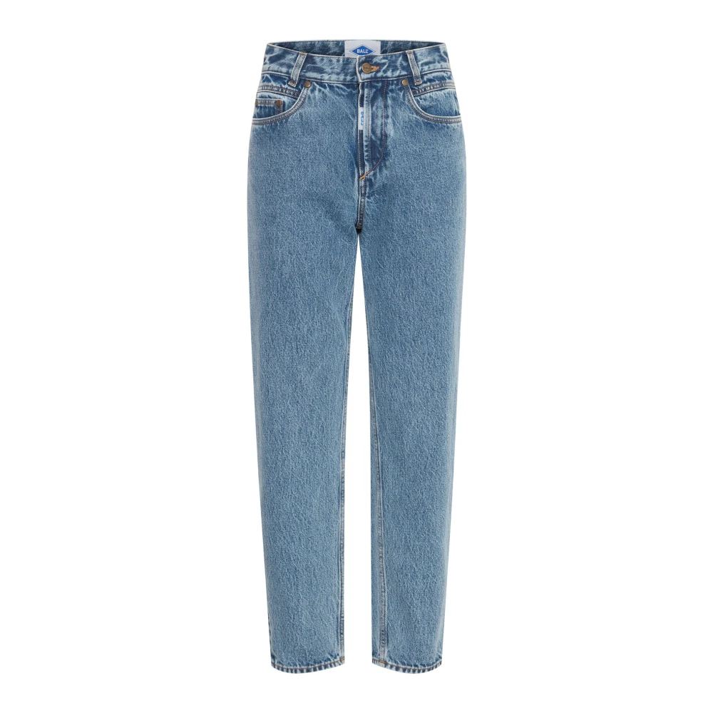 Ball Relaxed Fit Marble Wash Jeans Blue Dames